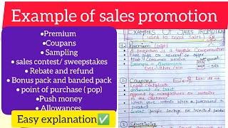 Sales promotion  example of sales promotion  premium coupansampling in sales promotionbbabcom [upl. by Hoem]