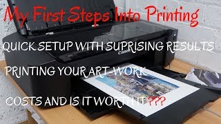 New Printer Canon Pixma IP8750 SetUp Total Cost  PRINTING ARTWORK Will I Get My Money Back [upl. by Ravert]