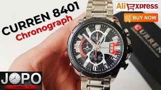 CURREN M8401 Business Chronograph Watch│Curren Watch Review│Subtitles [upl. by Selma]