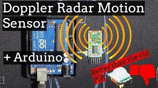 Arduino Doppler Radar Motion Sensor RCWL0516 [upl. by Vassili]