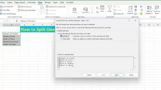 Create Split One Column into Multiple Columns in Excel [upl. by Annez]