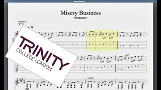 Misery business Trinity Grade 5 Guitar [upl. by Fellner]