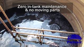 Sludge Tank Mixing  Pulsair Systems  Large Bubble Compressed Gas Mixing [upl. by Ollayos139]