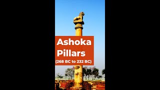 Ashoka Pillars । Built by Emperor Ashoka between quot268 BC to 232 BCquot Shorts [upl. by Nhguahs]