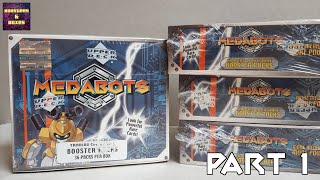 Medabots TCG  Opening 4 Booster Boxes Part 1 [upl. by Ahsetra]