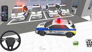 All Police Officer Cars Parking in Police Station  3D Driving Class 2024  cargames [upl. by Ianej200]