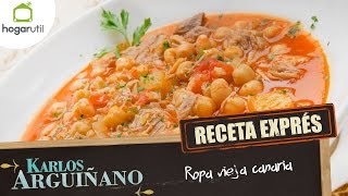 Receta Exprés Ropa vieja al estilo canario [upl. by Seabrooke959]