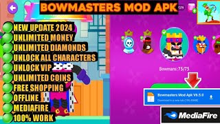 Bowmasters Mod Apk 650 Terbaru 2024 Unlock All Unlimited Coins amp Gems [upl. by Htennaj]