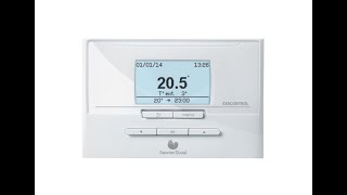 Saunier Duval Exacontrol E7C Programmable Modulating Wired Room Thermostat  UNBOXING [upl. by Salokin683]