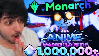 I Spent 1 MILLION Gems To Get 01 MONARCH ALUCARD in Anime Vanguards Roblox [upl. by Liba107]