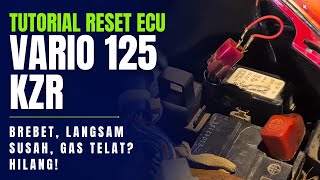 CARA RESET ECU VARIO 125 KZR  BREBET SUSAH LANGSAM HILANG [upl. by Hannej]