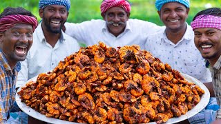 TIGER PRAWNS PERI PERI  Crispy Shrimp Recipe  Cooking Prawns with Shell  Seafood Fry Recipes [upl. by Leelaj]