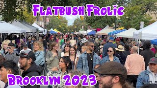 Flatbush Frolic Street Fair Brooklyn New York 2023 [upl. by Anawd]