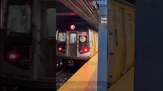 MTA R160A F with ZOHO wrap departs at Delancey Street shorts [upl. by Borrell]