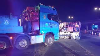 Tilbury to Millbrook Power Station Abnormal Load Allelys AllelysHeavyHaulage heavyhaulage [upl. by Seabrook388]