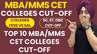 Top 10 MBAMMS Colleges Expected CET CutOffs [upl. by Anoyet]