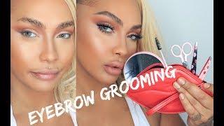 UPDATED EYEBROW TUTORIAL  TWEEZERMAN X HUDA BEAUTY  SONJDRADELUXE [upl. by Jabe]