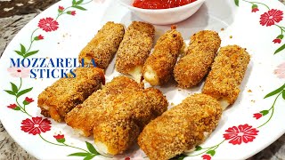 Easy Mozzarella Sticks with String CheeseMommy and LittleChefs [upl. by Whallon382]