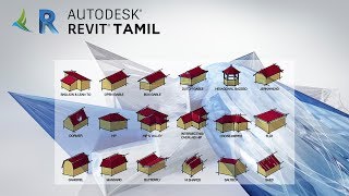 Roof Roof By Foot Print Roof By Extrusion Work Plan  Revit Lesson  06  Tamil [upl. by Olnay]