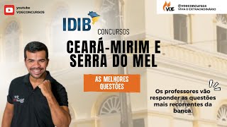 Concursos CearáMirim e Serra do Mel as melhores questões [upl. by Rockafellow]