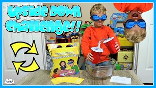 UPSIDE DOWN CHALLENGE Kids Game With Goggles [upl. by Selrac923]