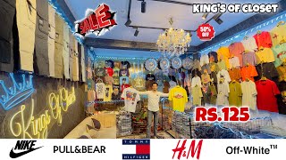 🔥Trending TShirts Rs125 😱 export surplus biggest clothes wholesaler in delhi [upl. by Devaj]