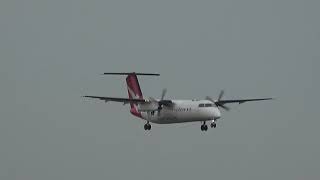 QANTAS🦘LINK DASH8 300 LANDING RWY34 MELBOURNE YMML🦘🛬🛬🛬🛬🛬🛩 [upl. by Waddle786]