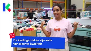 Tweedehandswinkels vragen om minder fast fashion te kopen [upl. by Eseilenna471]