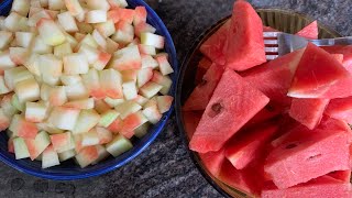 Watermelon rind recipe  टरबूज के छिलके की सब्ज़ी [upl. by Suaeddaht]