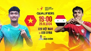 🔴TRỰC TIẾP U20 VIỆT NAM  U20 SYRIA  VÒNG LOẠI U20 CHÂU Á 2025 [upl. by Siloum]