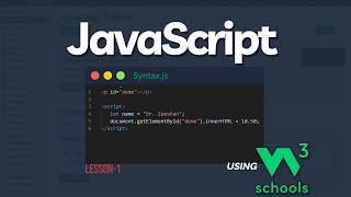 JavaScript Coding 101 01 JavaScript Introduction using W3Schoolscom [upl. by Soma]