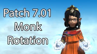 Patch 701 Monk Rotation  FFXIV Dawntrail [upl. by Nebe]