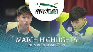 Liu Yebo vs Li Hsin Yang  2019 ITTF Challenge Plus Portugal Open Highlights  Pre [upl. by Kiersten]