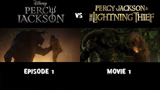 Percy Jackson and the Olympians Scene COMPARISON  S1E1 vs Movie [upl. by Asseral658]