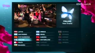 BBC Eurovision 2013 Semi Final 2 Qualifiers [upl. by Sigrid]