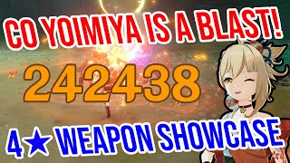 C0 Yoimiya is BACK and BETTER THAN EVER 4★ Weapon Showcase Genshin Impact 28 [upl. by Aikem]