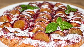 Pflaumenkuchen 👍 German Plum Cake Easy Recipe [upl. by Teddman]