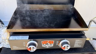 Seasoning Blackstone 22” Griddle for 1st Time [upl. by Chrisman860]