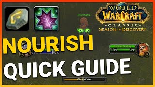 How to Get Nourish Rune  SoD Druid Quick Guide [upl. by Svensen]