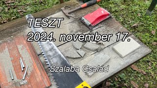 2024 november 17 tesztvideó EPS ragasztó  faforgács [upl. by Ligetti]