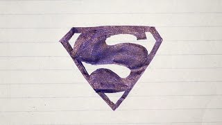 hand drawing Superman logo [upl. by Kreegar]