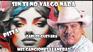 Carlos Guevara Sin Ti No Valgo Nada Lam KARAOKE [upl. by Drol420]