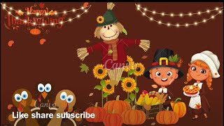 Thanksgiving kids songsnursery rhymeschildren songspreschooleducationlearning 🦃kidsimagination [upl. by Rehpotsihrc]