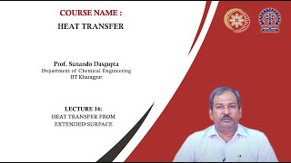 Lecture 14  Heat Transfer from Extended Surface [upl. by Tavy]