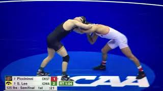 2019 NCAA Wrestling Championship Semifinals 125lb [upl. by Anitnoc475]