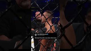 Cornerman pulls Michael Chandlers stool away amp he falls [upl. by Yirinec]