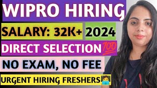 WIPRO HIRING 2024 WIPRO LATEST RECRUITMENT WIPRO JOBS FOR FRESHERS WIPRO URGENT HIRING PROCESS [upl. by Sualokcin]