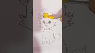 Cat drawing drawing art shorts [upl. by Alyakam]