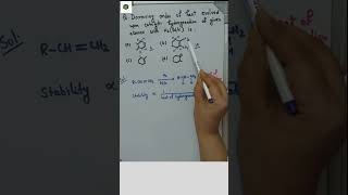 Hydrocarbon  Heat of Hydrogenation  Order  Alkenes  175 [upl. by Sella]