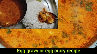 Egg gravy egg curry recipe [upl. by Kanya]